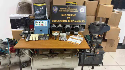 Derince merkezli kaçak sigara operasyonunda çok sayıda suç unsuru yakalandı