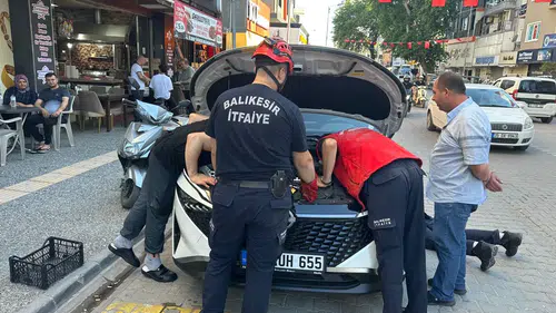 Edremit sokaklarında kedi kovalamacası