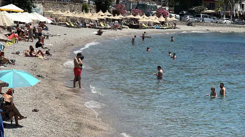 Bodrum sahillerinde bayram bereketi