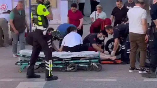 Edirne’de motosiklet kazası 2 yaralı