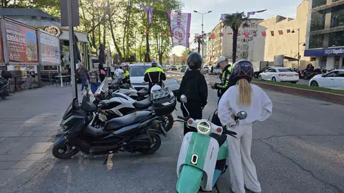 Ereğli trafiğinde motosikletlere sıkı takip