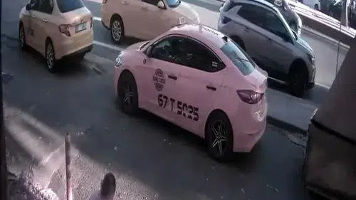 Zonguldak'ta yaya geçidinde tehlikeli anlar