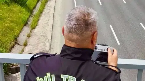 Bilecik yollarında havadan sıkı takip başladı