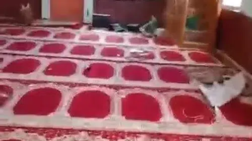 Elazığ’da saldırıya uğrayan köy camisi yeniden ibadete açıldı