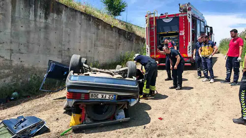 Tekirdağ yolunda direksiyon hakimiyetini kaybeden sürücü hayatını kaybetti