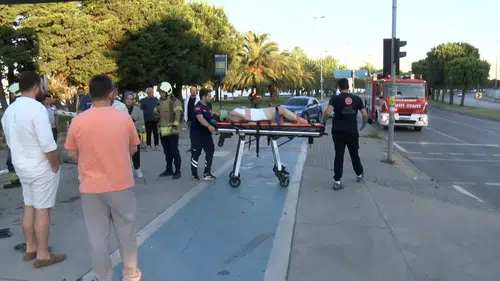 Kartal sahil yolunda sabah saatlerinde kaza
