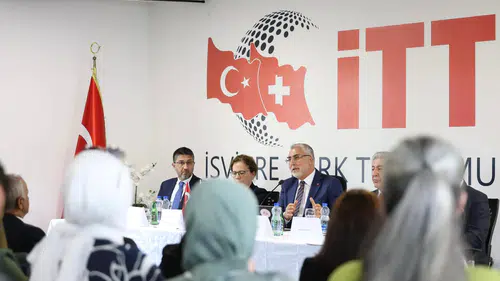 Bakan Işıkhan gurbetçilerin İsviçre'deki sorunlarını dinledi