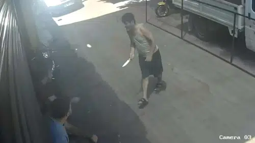 Bodrum’da bıçaklı hesaplaşma kameraya yansıdı