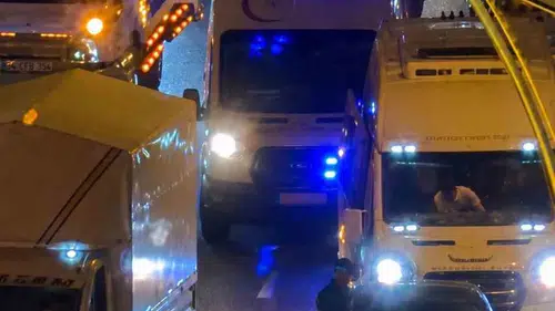 Şampiyonluk kutlamasında ambulansa açılan hayat yolu