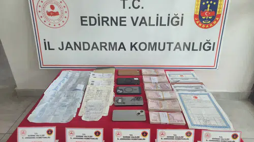 Edirne Keşan’da tefecilik çetesine operasyon yapıldı