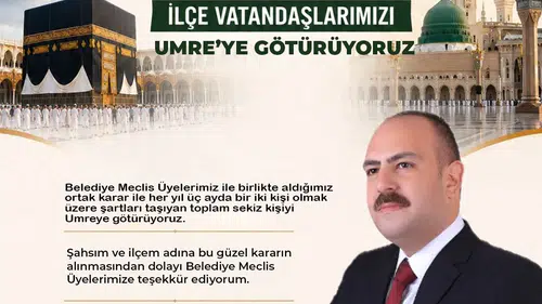 İnönü Belediyesi vatandaşları ücretsiz Umre ziyaretine gönderecek