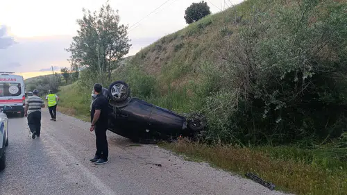 Malatya Doğanşehir yolunda direksiyon hakimiyetini kaybeden sürücü kaza yaptı