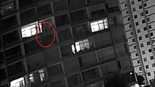 Ankara'da balkondan düşen Türkan Biçer'in son anları görüntülendi