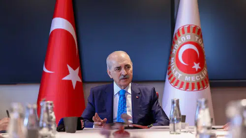 Kurtulmuş İsveç'teki Süryani toplumuyla bir araya geldi