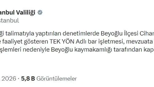 Cihangir'deki popüler bar mühürlendi