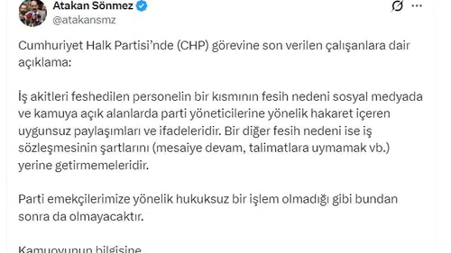 CHP’deki işten çıkarmaların perde arkası netleşti
