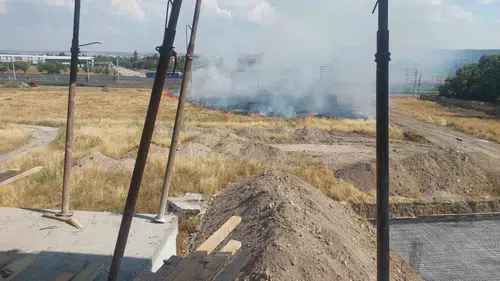Eskişehir’de hızlı tren hattının yanı başında korkutan yangın