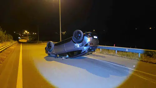 Düzce Çevre Yolu'nda zincirleme kaza 2 kişi yaralandı