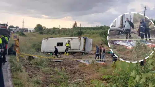Isparta'da tur minibüsü dehşeti: Gezi dönüşü şarampole uçtu, çok sayıda ölü ve yaralı var
