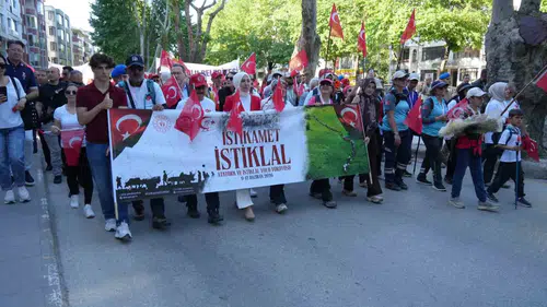 İnebolu'dan Kastamonu'ya uzanan 95 kilometrelik bağımsızlık yürüyüşü sona erdi
