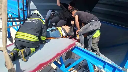 Sivrihisar'daki maden ocağında iş kazası ucuz atlatıldı