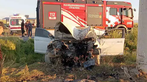 Kahramanmaraş yolunda direksiyon hakimiyeti kayboldu