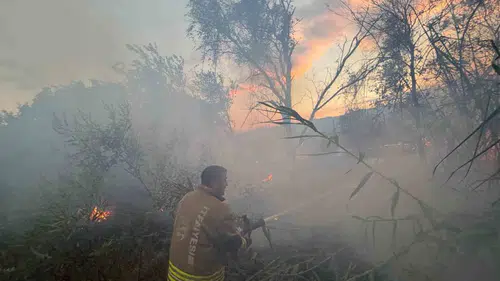 Hatay’da tarım arazilerini saran alevler 4 saatte durduruldu