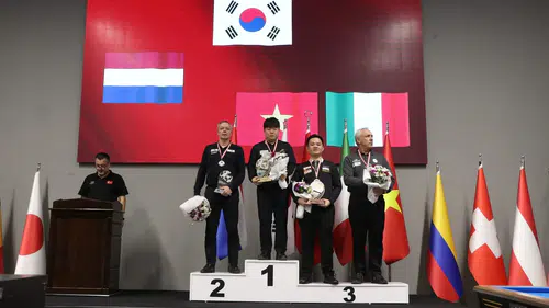 Ankara'da bilardo kupası Cho'nun ellerinde yükseldi