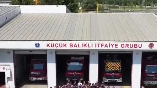Bursa itfaiyesinden milli takıma moral videosu