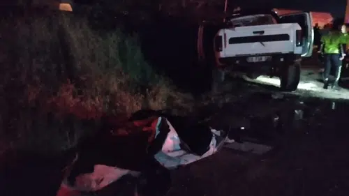 Bolu D-100 kara yolunda ağır vasıta kazası
