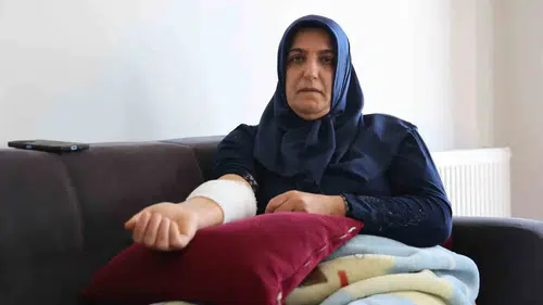 Elazığ terminalinde bir annenin korku dolu anları