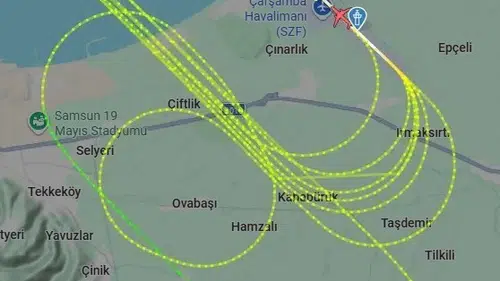 Samsun semalarında eğitim uçuşu mesaisi