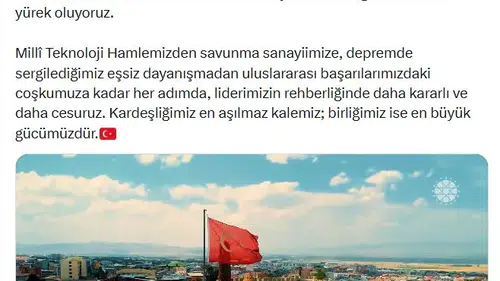 İletişim Başkanı Duran'dan birlik mesajı