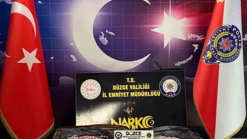 Düzce’de 12 milyon liralık uyuşturucu operasyonu