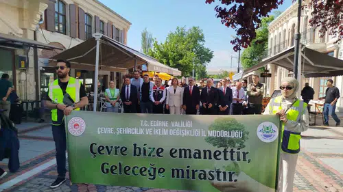 Edirne doğa için yürüdü Dünya bize emanet