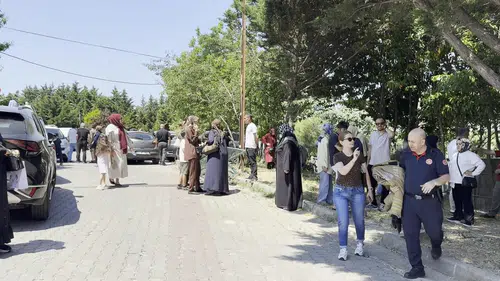 Sınav telaşı otoparkta dehşete dönüştü