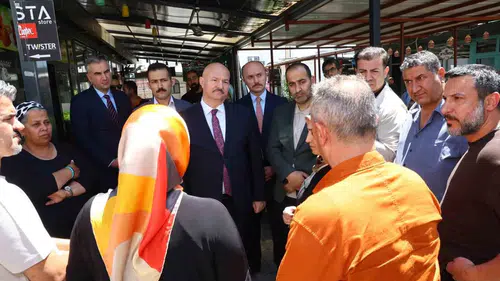 Adıyaman Valisi Küçük çarşı esnafını ziyaret etti