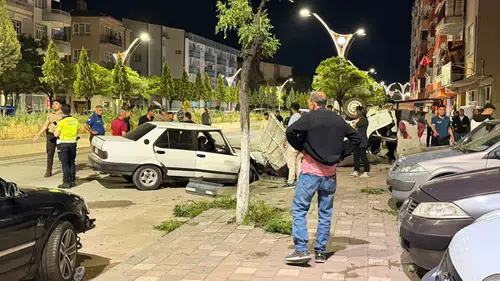 Yerköy’de dört araç birbirine girdi