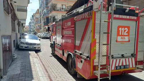 Aydın’da hatalı park yüzünden itfaiye sokağa giremedi