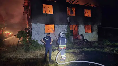Kastamonu'da bir ev küle döndü