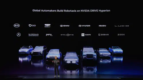 Direksiyonsuz araçların beyni artık Nvidia oldu