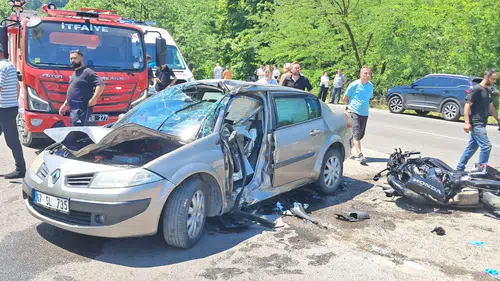 Zonguldak yolunda acı kaza Bir kişi hayatını kaybetti