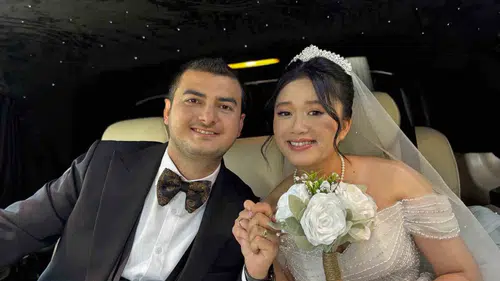 Menteşe’de düğün var Atakan ve Huong dünyaevine girdi