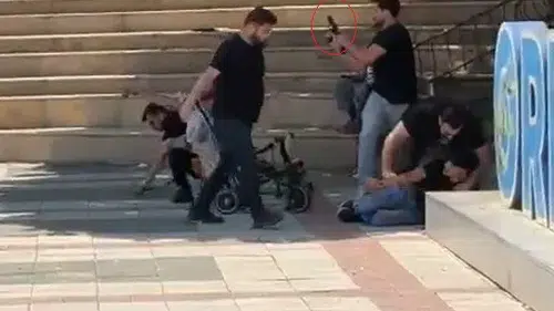 Orhangazi meydanında bıçaklı kavgaya havaya ateşli müdahale