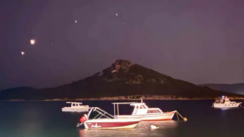 Gökyüzünde nadir buluşma Ayvalık semalarında izlendi