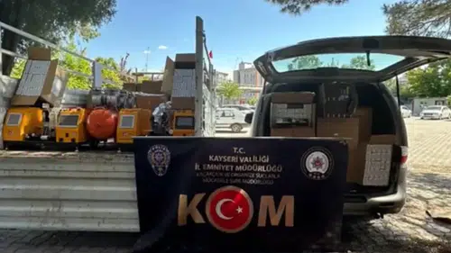 Kayseri'de dev kaçak sigara operasyonu