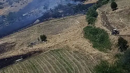 Kahramanmaraş Yeniyapan’da ormanlık alan alevlere teslim oldu