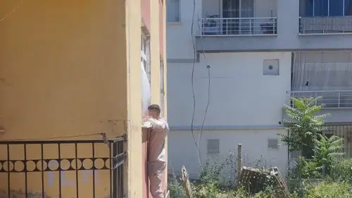 Akyurt'ta hırsızın kaçışını güvenlik kamerası bitirdi