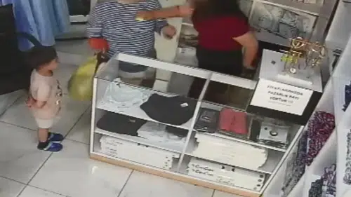 Bolu'da terzide paça ücreti kavgası kameraya yansıdı