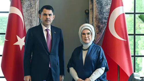 Emine Erdoğan ve Bakan Kurum çevre projelerini masaya yatırdı
